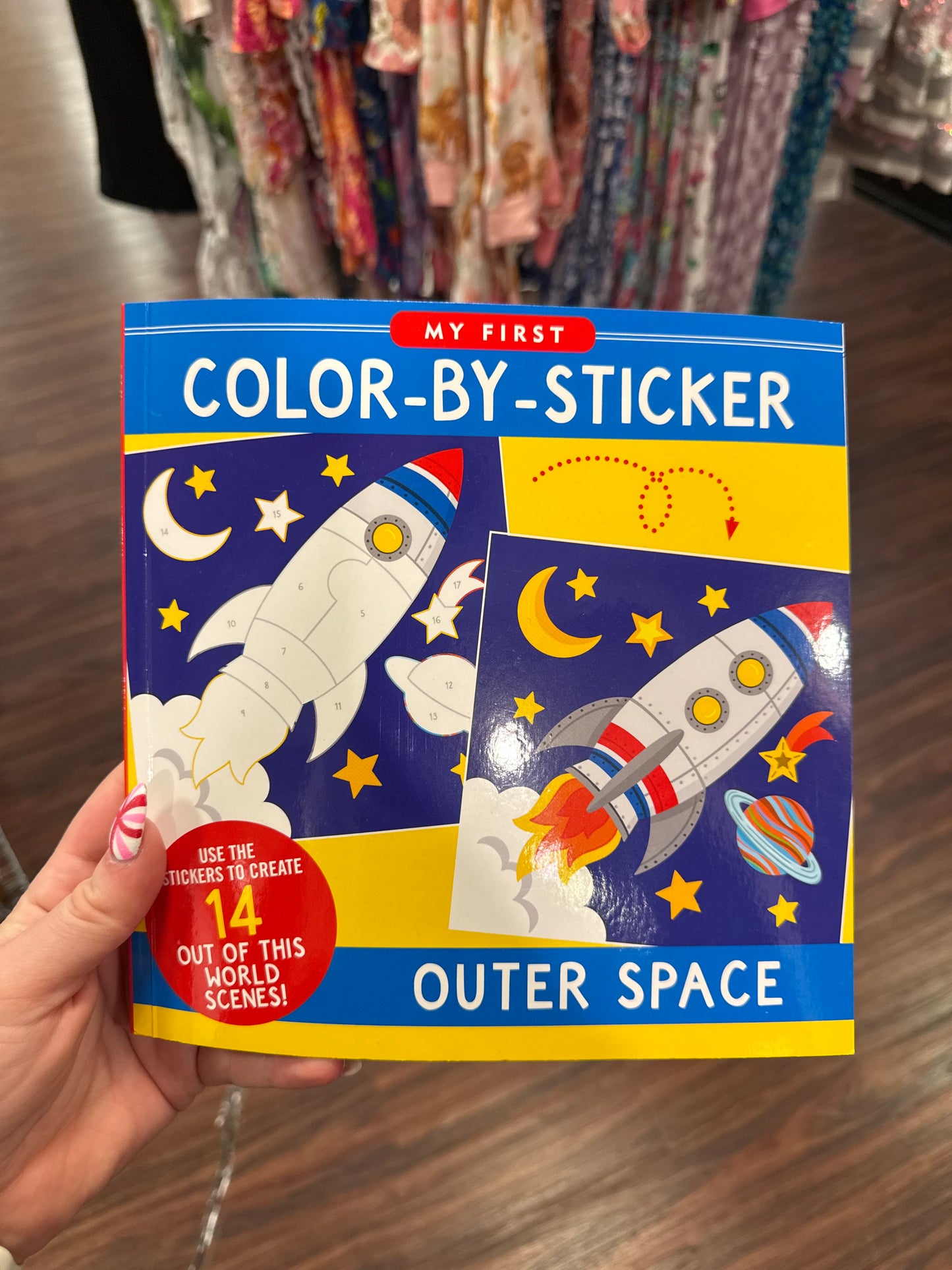 Color-by-Sticker Outer Space