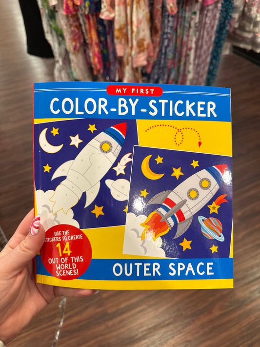 Color-by-Sticker Outer Space