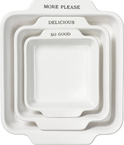 More Please Square Baker Set