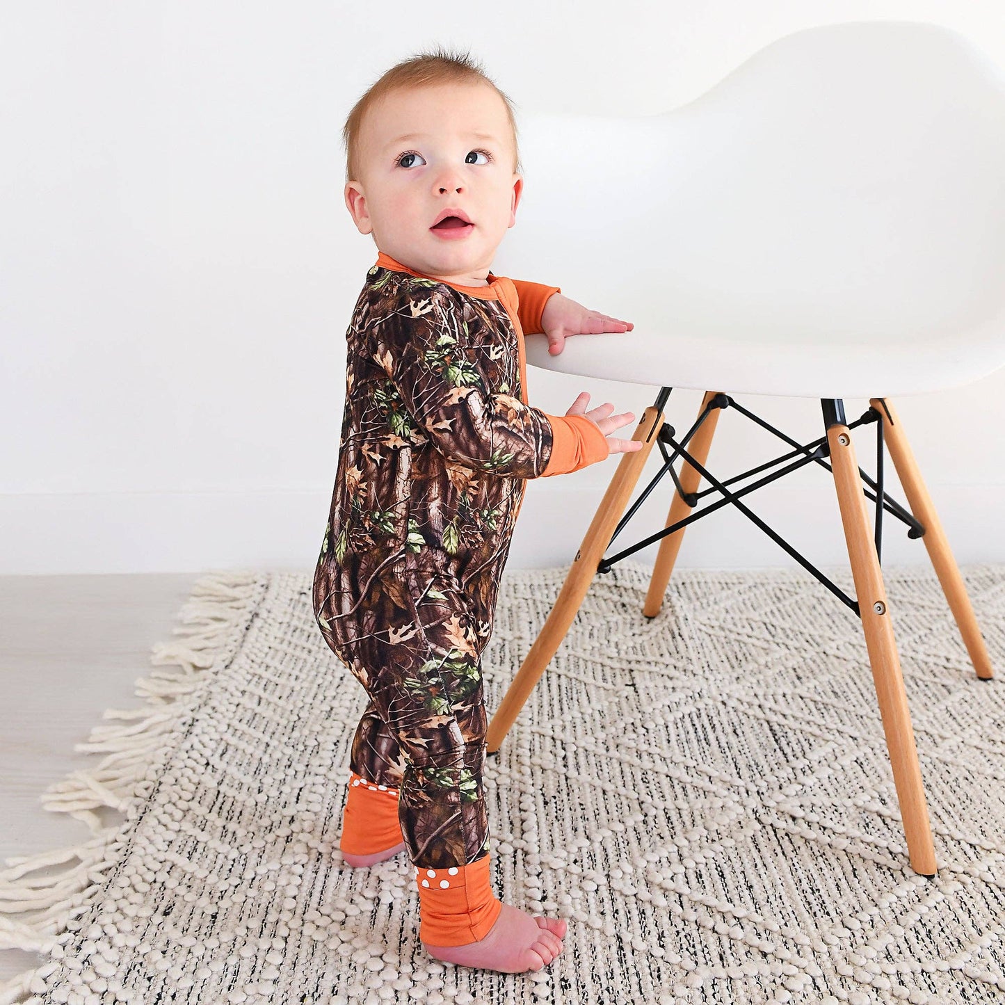 Hunter Camo ZIP Sleepies Little Bamboo Baby Outfit