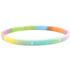 Silicone Bracelet Rainbow 4pk
