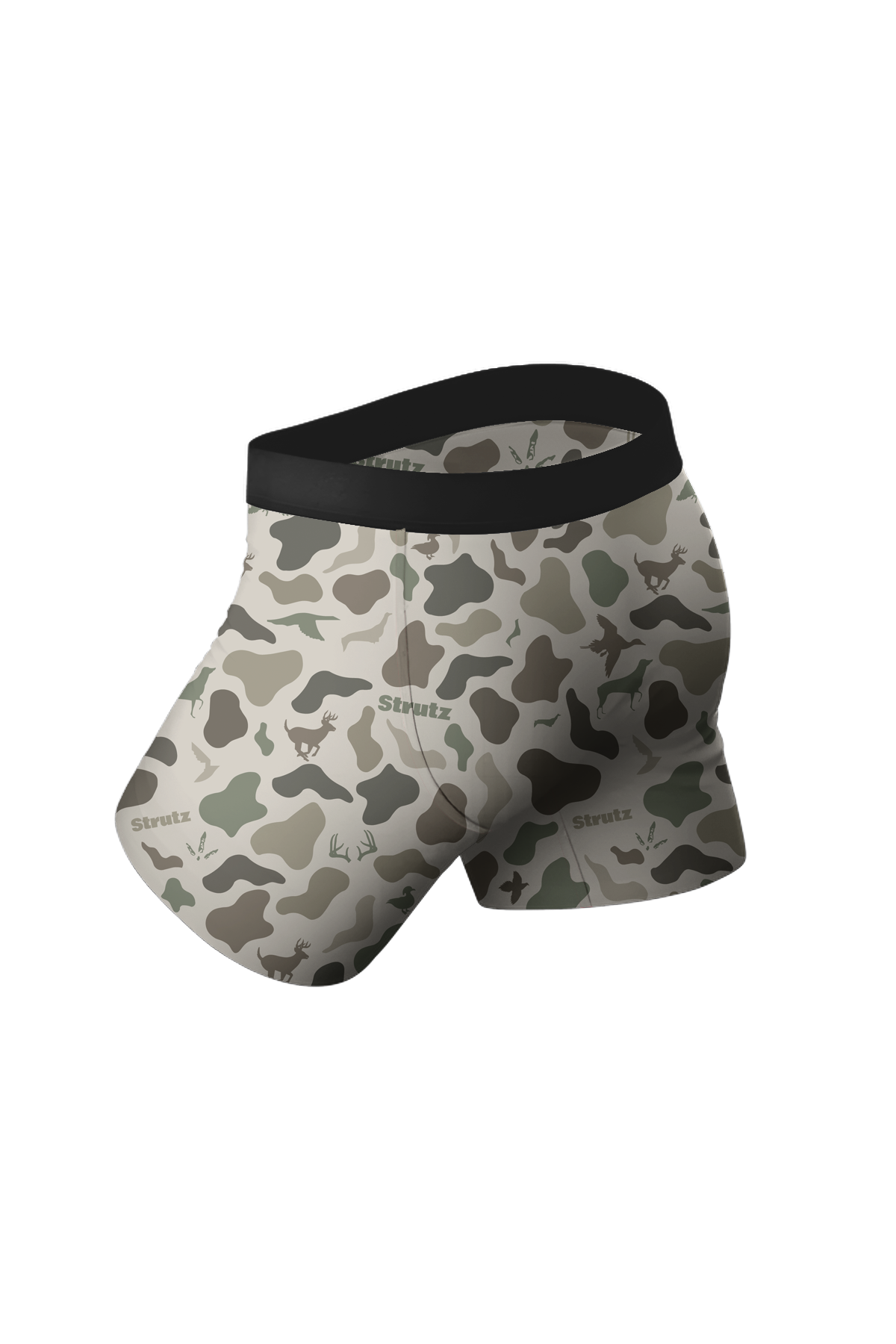 STRUTZ CAMO BOTTOM BRIEFS