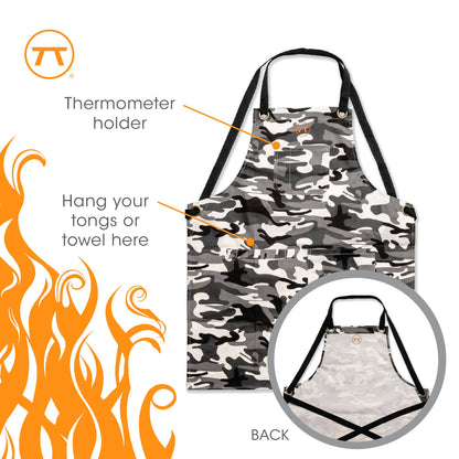 Outset Camo Grill Apron, Cotton, 27" x 34"