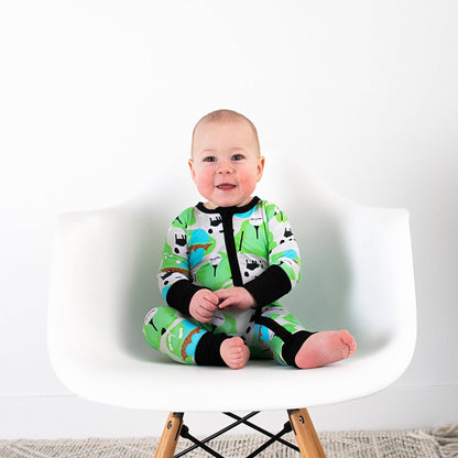 Ryder Golf Zip Bamboo Baby Two Way Zipper Outfit