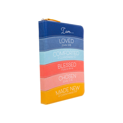Zippered Journal: Modern Rainbow