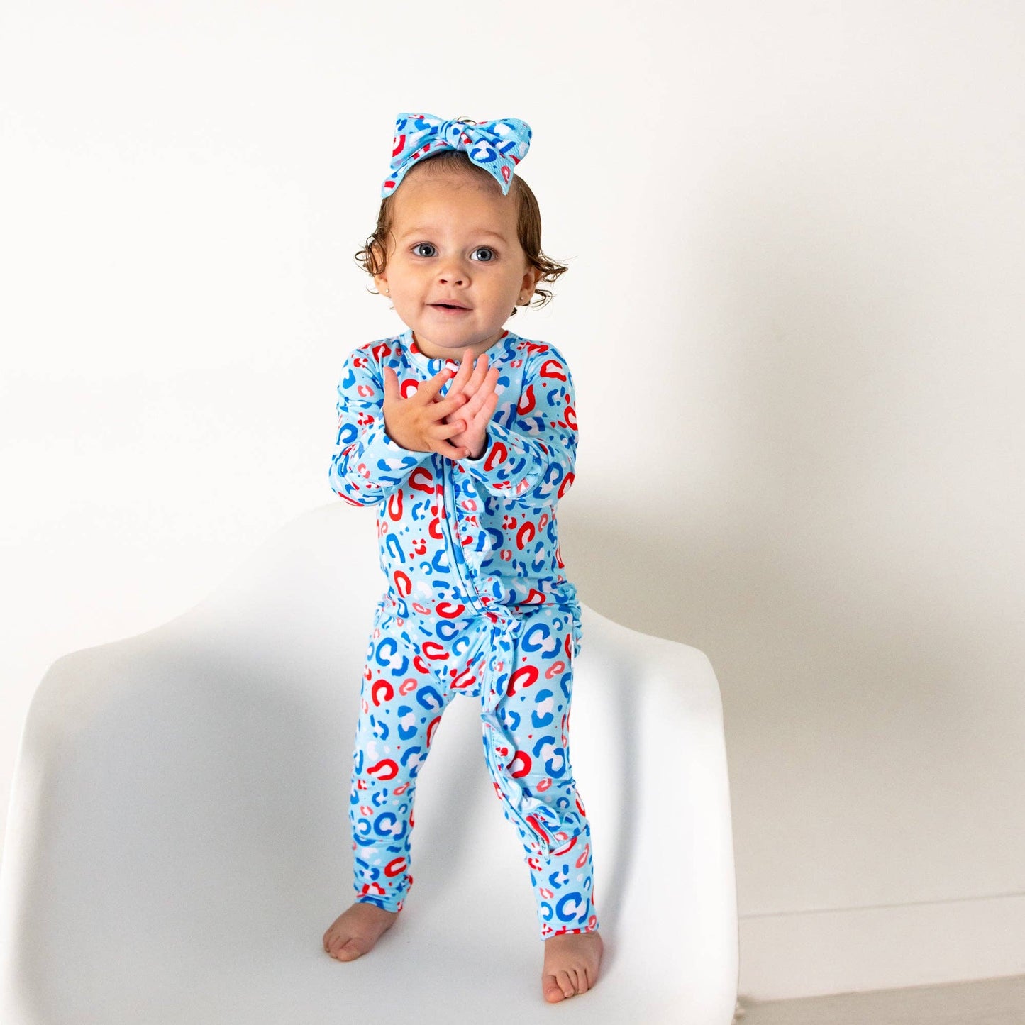 Kinsley Leopard Ruffle Zip Bamboo