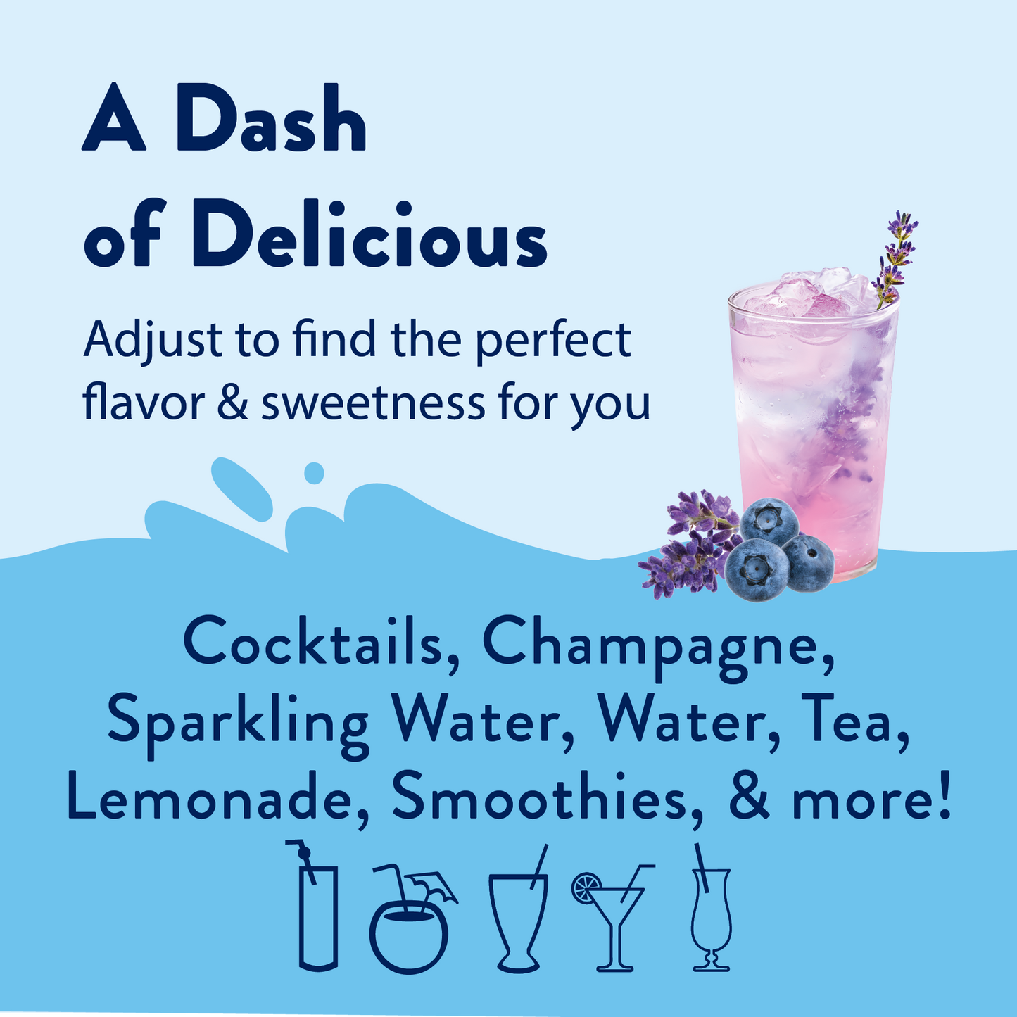 Sugar Free Blueberry Lavender Flavor Infusion Syrup