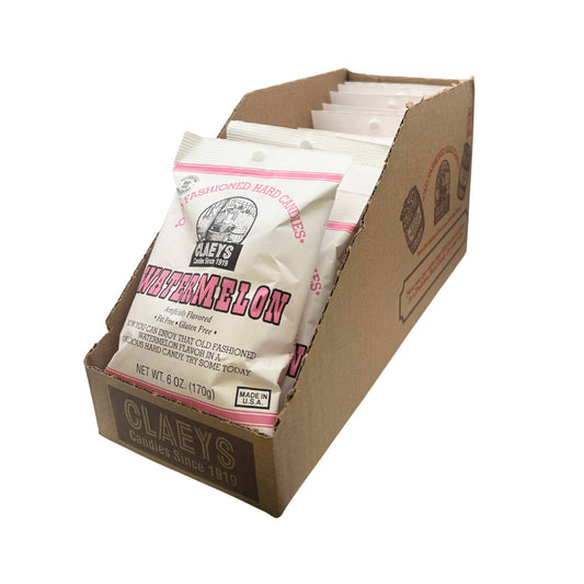 Claeys Old Fashioned Hard Candy Watermelon 6oz Bag