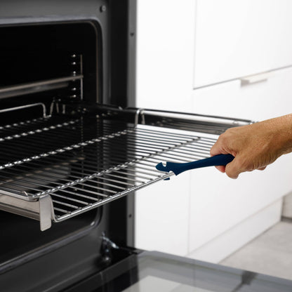 Fox Run Silicone Oven Rack Puller and Pusher, Navy, 10"