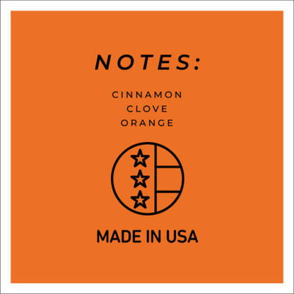 Orange Cinnamon Clove – 34oz Holiday Scented Jar Candle