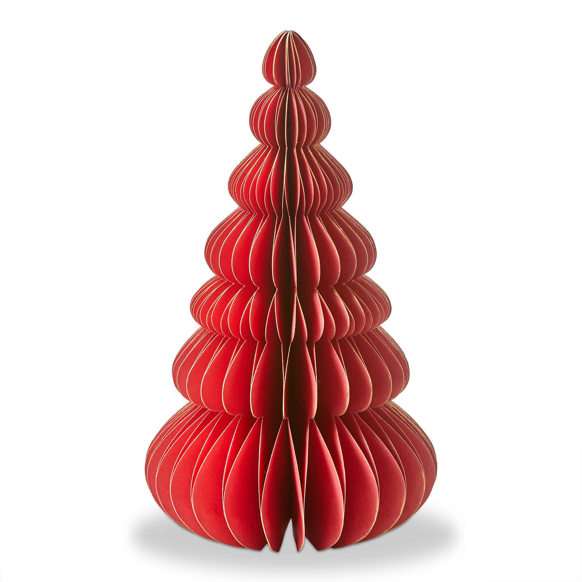 Red Groovy Paper Tree Decor Small Christmas