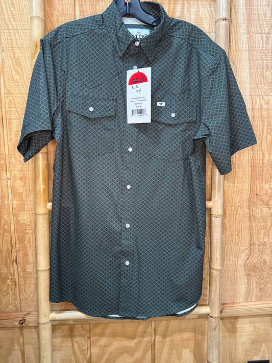 Green mens shirt