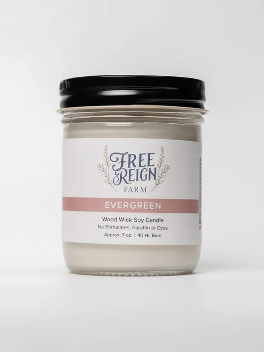 Free Reign Evergreen 7oz Candle