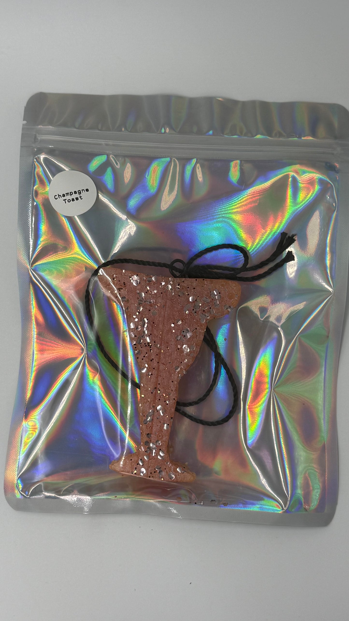 Margarita Glass Car Freshie- Champagne Toast