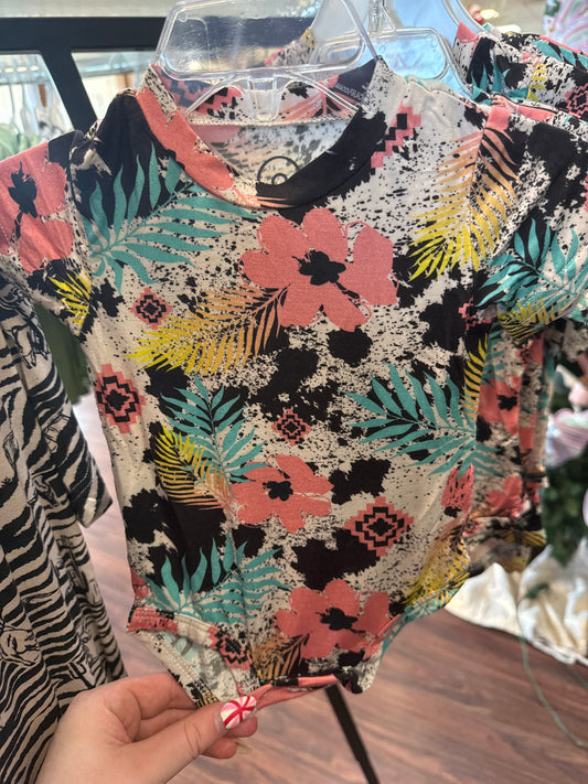 Western flower Aztec Shirt