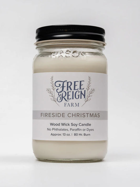 Free Reign Fireside Christmas 13oz Candle