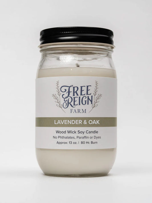 Free Reign Lavender & Oak 13oz Candle