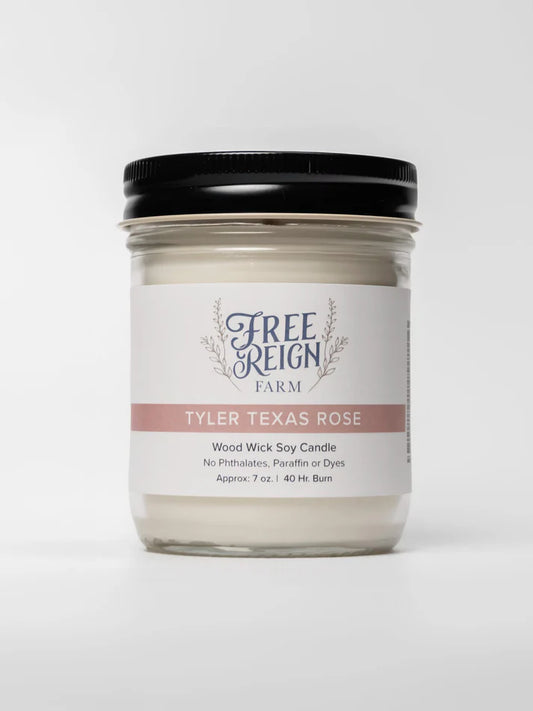 Free Reign Tyler Texas Rose 7oz Candle