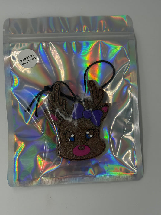 Reindeer Car Freshie- Sweater Weather Scent