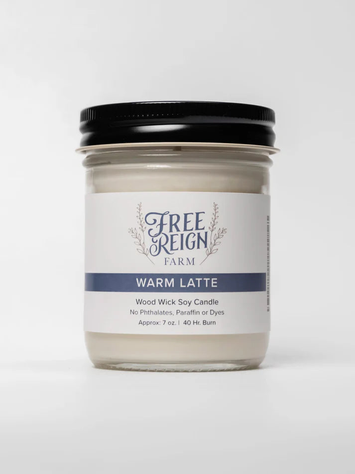 Free Reign Warm Latte 7oz Candle