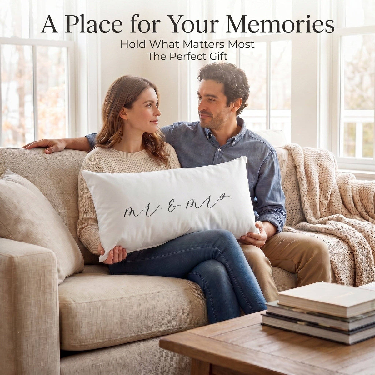 Lumbar Pillows - Mr. & Mrs. | Wedding Gift