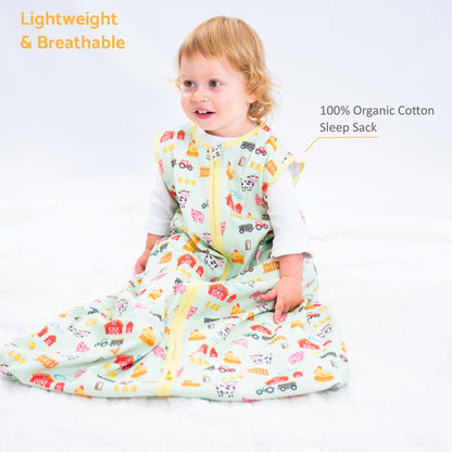 Little Farmer Baby Sleep Sack, 100% Organic Cotton