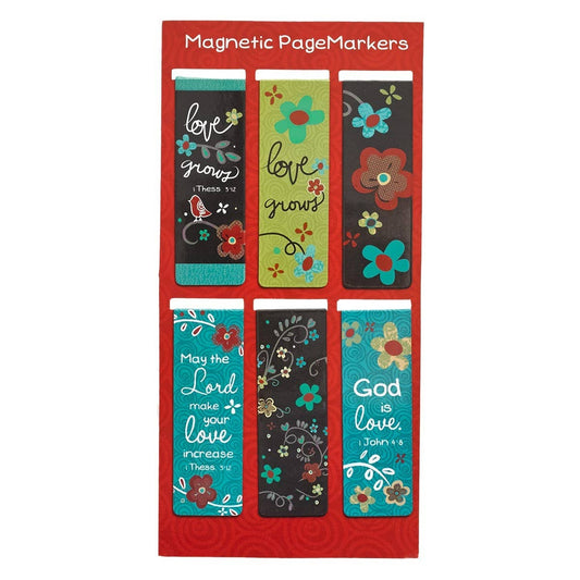 Magnetic Bookmark Set Love Grows