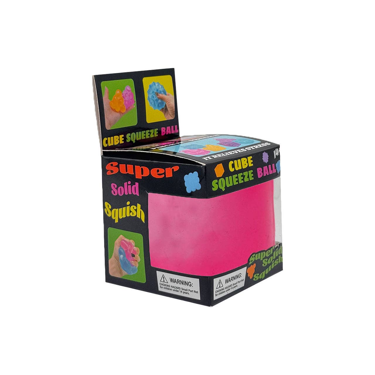 Cube squeeze ball