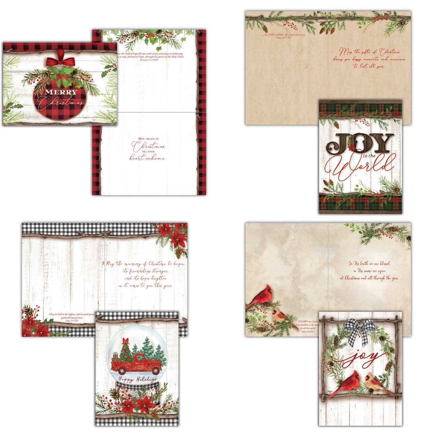 Religious Boxed Christmas Cards, Joy to the World, 12 Cards
