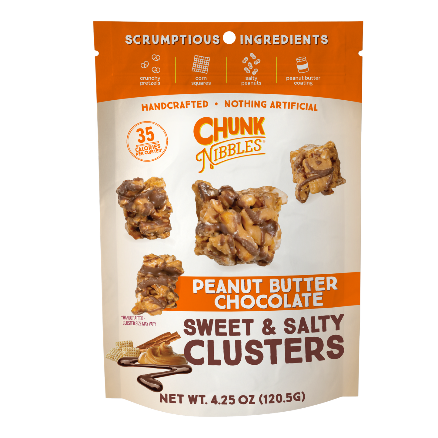 Peanut Butter Chocolate Chunk Nibbles 4.25oz Pouch