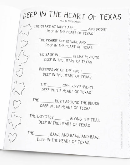 Texas Coloring Book