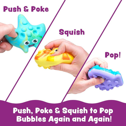Tub Works® Tub Poppers™ Popping Kids & Toddler Bath Toys, 3 Pack