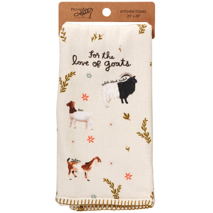 Love Of Goats Kitchen Towel