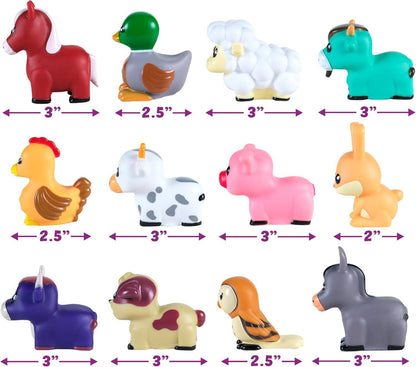 Tub Works® Barnyard™ Mold Free Bath Toys, 12 Pack