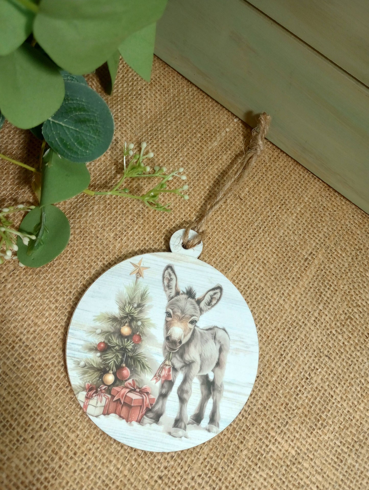 Donkey Christmas Ornament - Christmas Tree