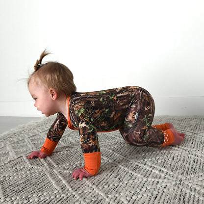 Hunter Camo ZIP Sleepies Little Bamboo Baby Outfit
