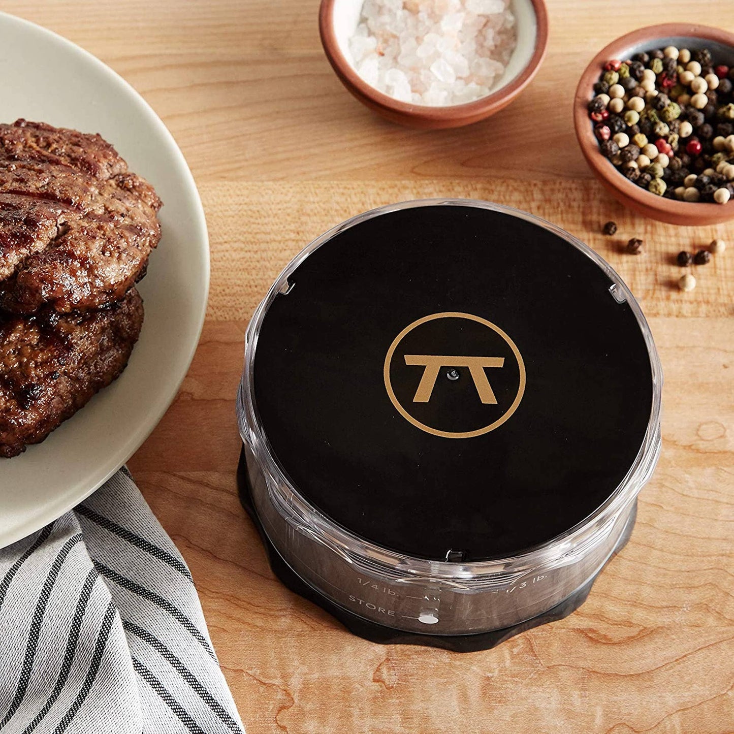 Outset Adjustable Burger Press,  4.5" x 4.5" x 2"