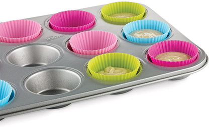 Bakelicious Silicone Cupcake Liners, Set of 12, 2.75"