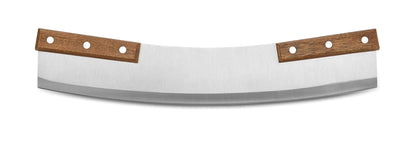 Outset Acacia Pizza Cutter, Stainless Steel, 13" Blade