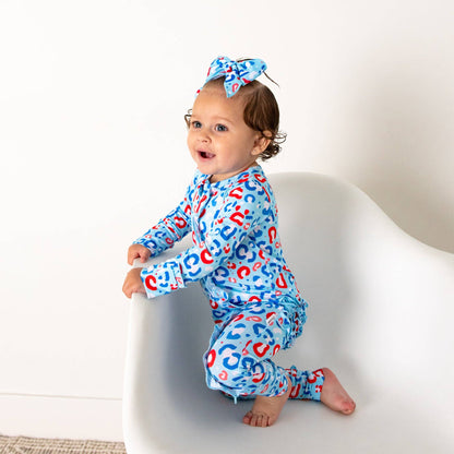 Kinsley Leopard Ruffle Zip Bamboo