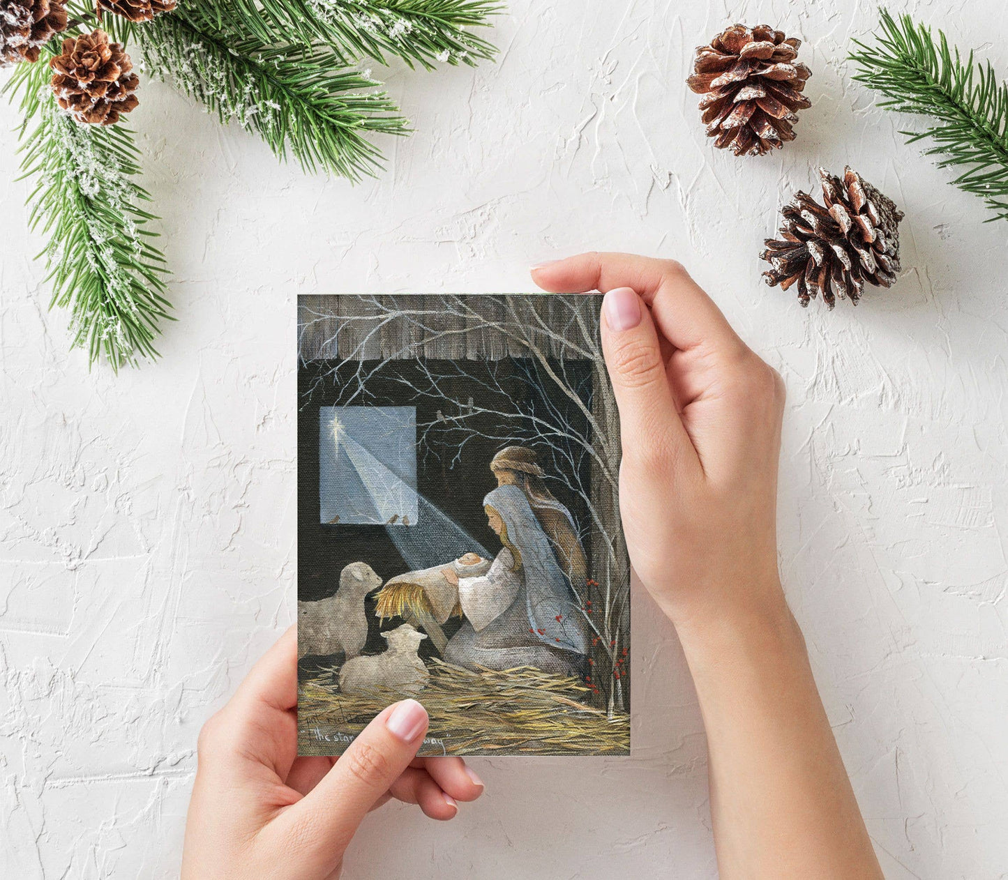 Religious Boxed Christmas Cards, Holy Night, KJV