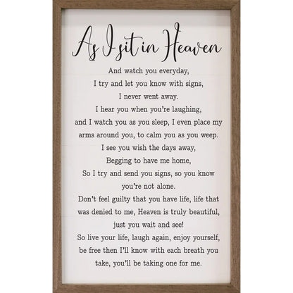 As I Sit In Heaven White