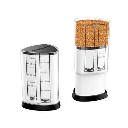 KitchenArt 1 Cup Tri Adjust A-Cup, Adjustable Measuring Cup