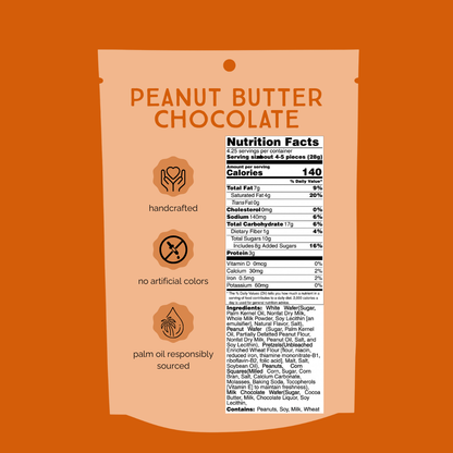 Peanut Butter Chocolate Chunk Nibbles 4.25oz Pouch
