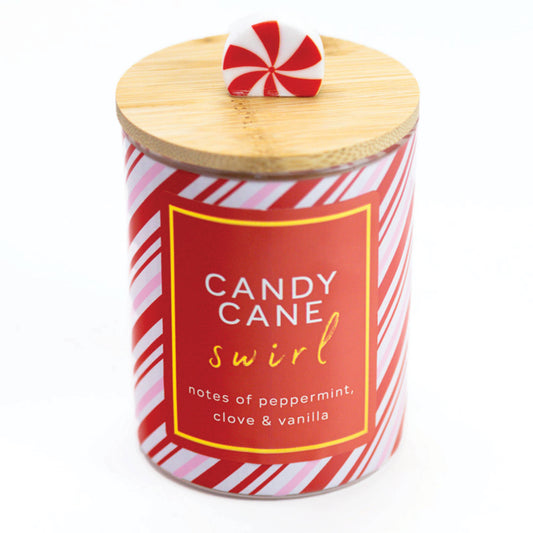 Candy Cane Swirl – 10oz Holiday Scented Gift Candle