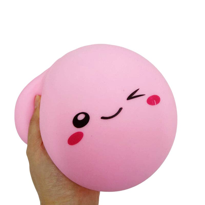 Large Emoji Squishy Dumpling Realistic Steamed Bun Stress Relief Squeeze Toy