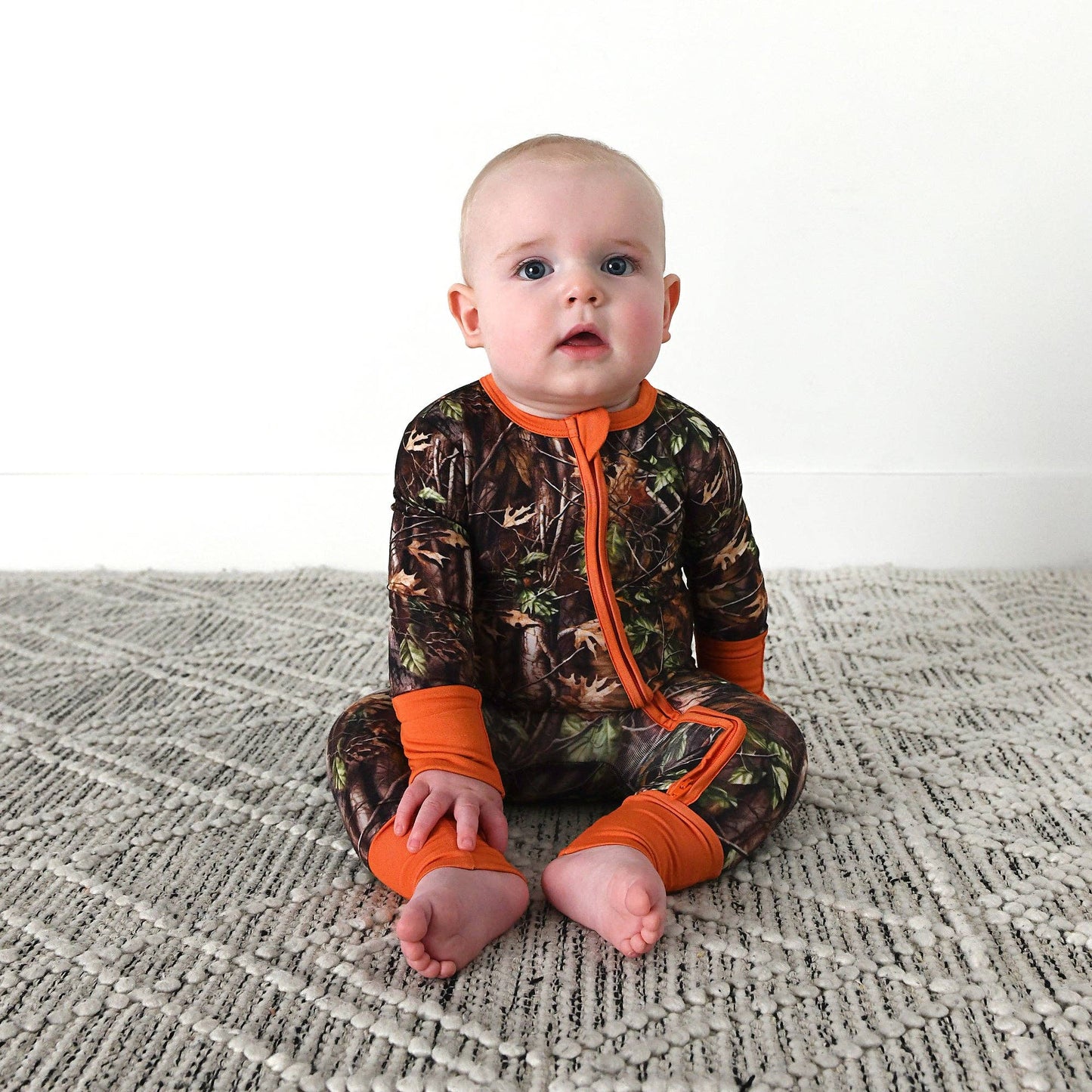 Hunter Camo ZIP Sleepies Little Bamboo Baby Outfit