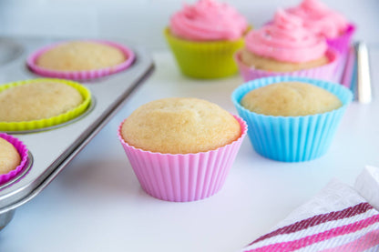 Bakelicious Silicone Cupcake Liners, Set of 12, 2.75"