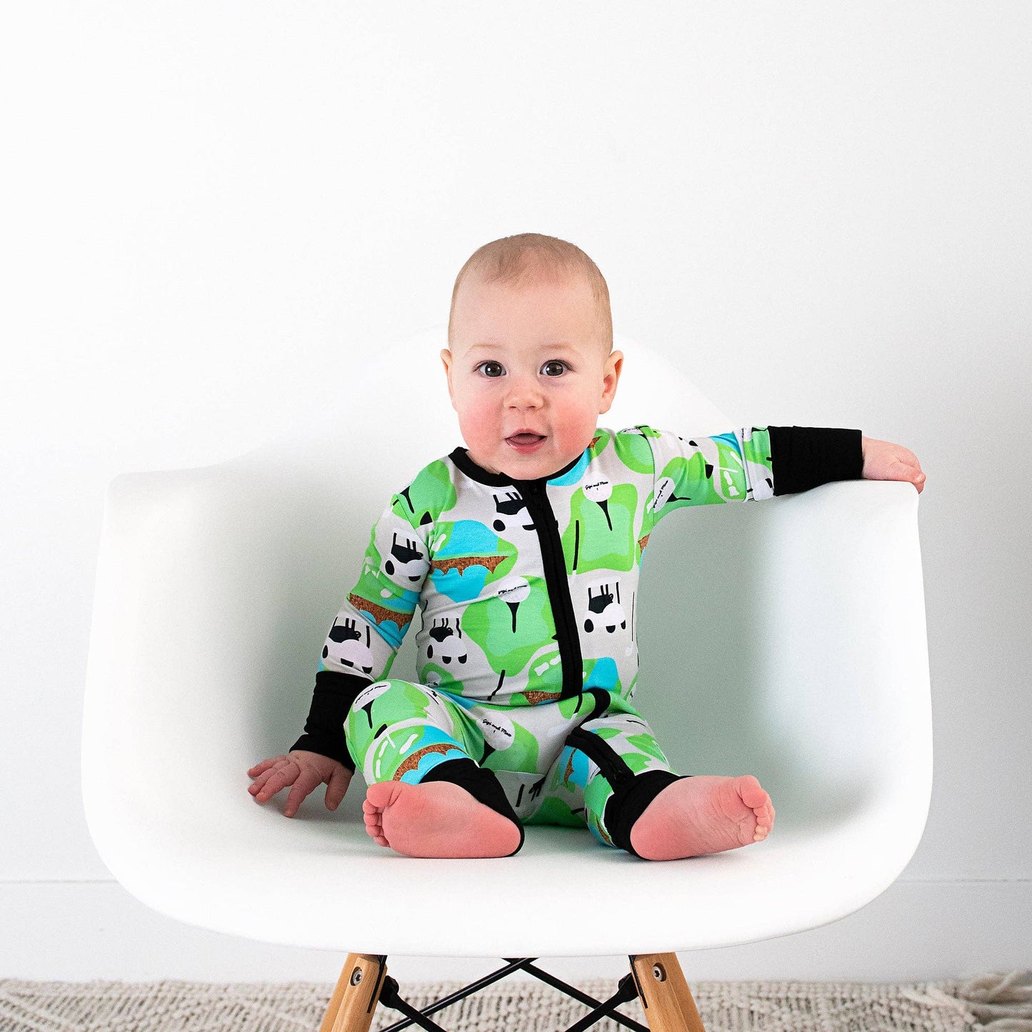 Ryder Golf Zip Bamboo Baby Two Way Zipper Outfit