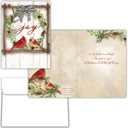 Religious Boxed Christmas Cards, Joy to the World, 12 Cards